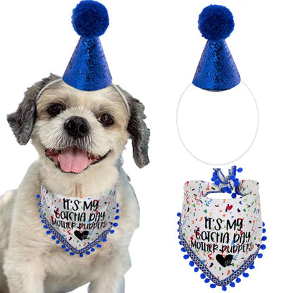 Dog Birthday Hat and Dog Birthday Boy Bandana Dog Birthday Gift for Dog Lovers Dog Birthday Outfit for Small Medium Large Dogs