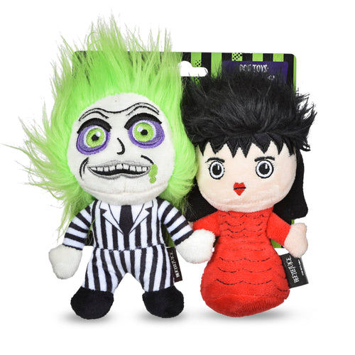 Beetlejuice Plush Figure Dog Toy - Small Dog Toy Beetlejuice Merchandise - Beetlejuice Cartoon Squeaky Dog Toy Dog Chew Toy Horror Movies Halloween Dog Toys 6 Inch